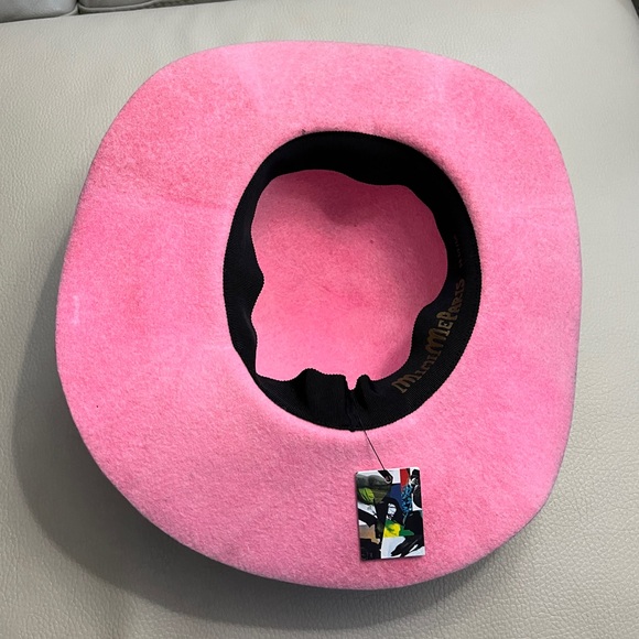 NWT-Mimime Paris Women’s Rabbit Fur Felt Hat with Cut-Outs-Hand Made in France - Picture 5 of 10